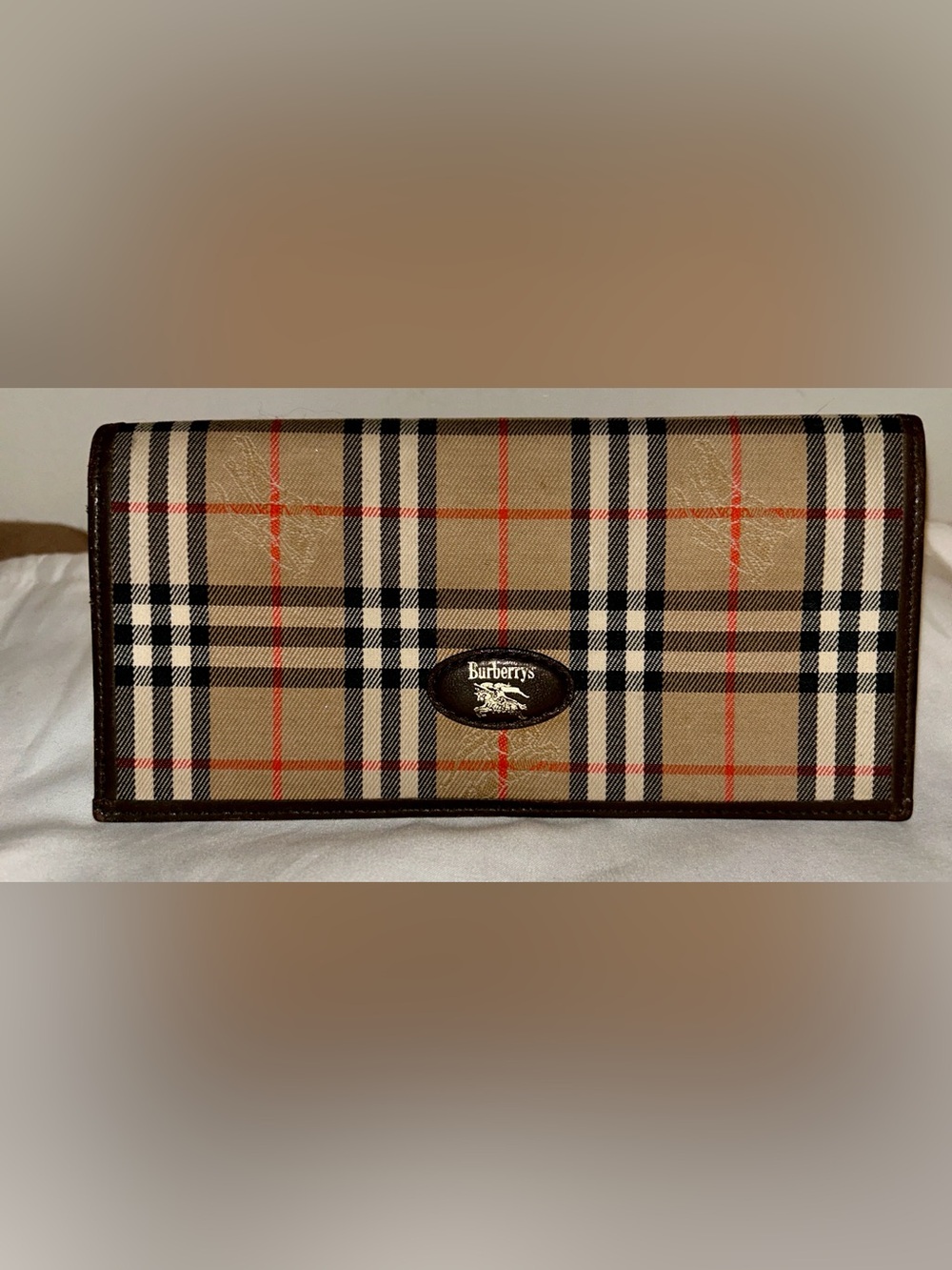 Burberry Nova Check Classic Canvas Long Wallet . Vintage Beauty - Picture 2 of 8